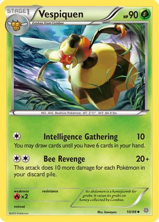 Vespiquen (10) 010/98 - Reverse Holofoil XY Ancient Origins - Uncommon