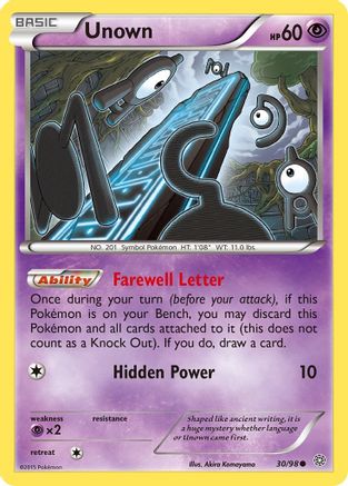 Unown 030/98 XY Ancient Origins - Common