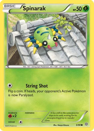 Spinarak 005/98 XY Ancient Origins - Common