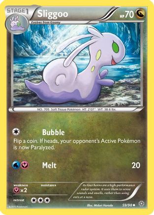 Sliggoo 059/98 - Reverse Holofoil XY Ancient Origins - Uncommon
