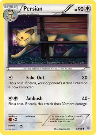 Persian 062/98 - Reverse Holofoil XY Ancient Origins - Common