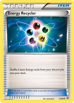 Energy Recycler 072/98 - Reverse Holofoil XY Ancient Origins - Uncommon