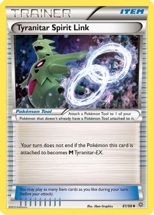Tyranitar Spirit Link 081/98 XY Ancient Origins - Uncommon