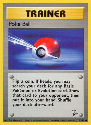 Poke Ball 121/130 Base Set 2 - Common