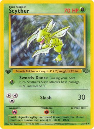 Scyther (26) 026/64 - Unlimited Jungle - Rare
