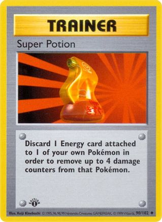 Super Potion 090/102 - 1st Edition Base Set Shadowless - Uncommon