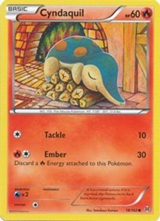 Cyndaquil 018/162 - Reverse Holofoil XY BREAKthrough - Common