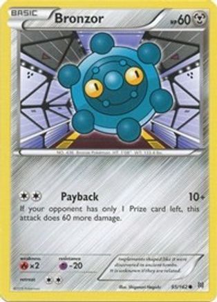 Bronzor 095 - Reverse Holofoil XY BREAKthrough - Common