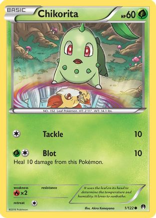 Chikorita 001/122 XY BREAKpoint - Common