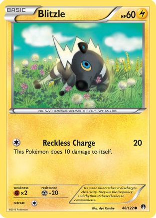 Blitzle 048 - Reverse Holofoil XY BREAKpoint - Common