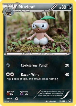 Nuzleaf 072/122 - Reverse Holofoil XY BREAKpoint - Uncommon