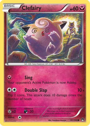 Clefairy 081/122 - Reverse Holofoil XY BREAKpoint - Common