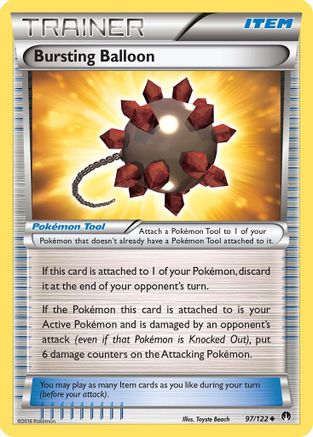 Bursting Balloon 097/122 - Reverse Holofoil XY BREAKpoint - Uncommon