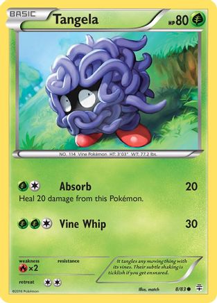 Tangela 008 - Reverse Holofoil Generations - Common