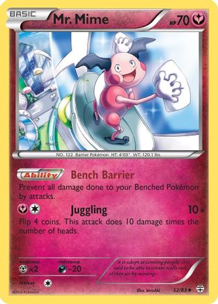 Mr. Mime 052/83 - Reverse Holofoil Generations - Uncommon