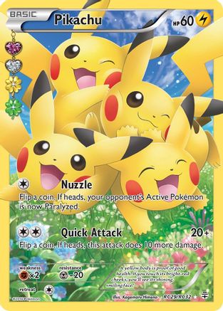 Pikachu (Full Art) RC29/RC32 - Holofoil Generations Radiant Collection - Ultra Rare