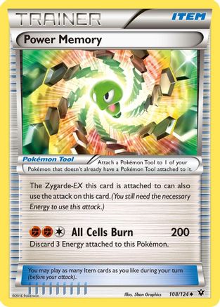 Power Memory 108 - Reverse Holofoil XY Fates Collide - Uncommon