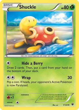 Shuckle 001/124 XY Fates Collide - Uncommon