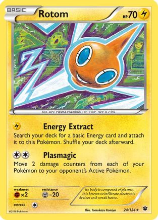 Rotom 024/124 XY Fates Collide - Rare