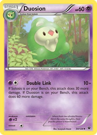 Duosion 034/124 - Reverse Holofoil XY Fates Collide - Uncommon