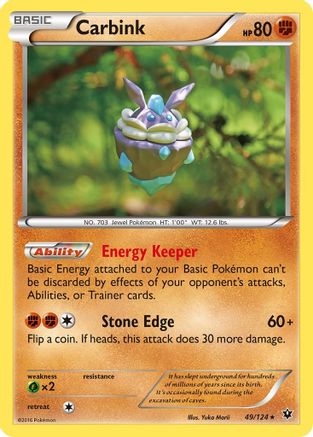 Carbink (49) 049/124 - Reverse Holofoil XY Fates Collide - Rare