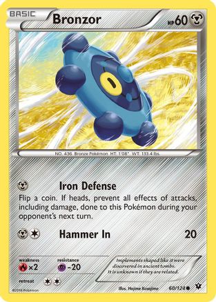 Bronzor 060/124 XY Fates Collide - Common