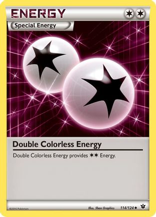 Double Colorless Energy 114/124 - Reverse Holofoil XY Fates Collide - Uncommon