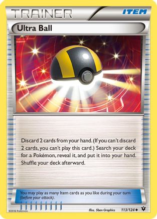 Ultra Ball 113/124 - Reverse Holofoil XY Fates Collide - Uncommon