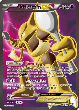 Alakazam EX (Full Art) 117/124 - Holofoil XY Fates Collide - Ultra Rare