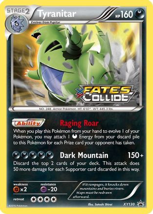 Tyranitar (Prerelease) XY130 - Holofoil XY Promos - Promo