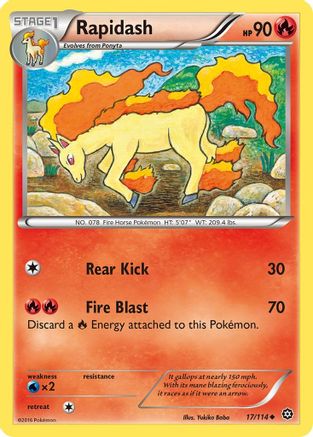 Rapidash 017/114 XY Steam Siege - Uncommon