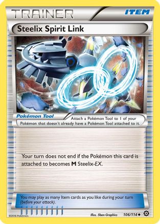 Steelix Spirit Link 106/114 - Reverse Holofoil XY Steam Siege - Uncommon
