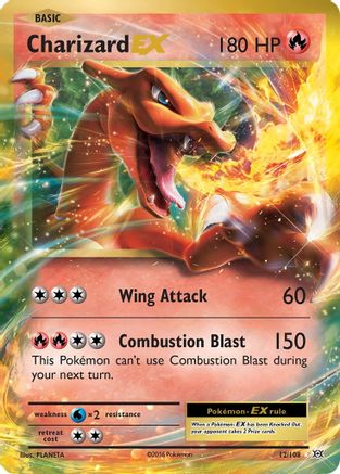 Charizard EX 012/108 - Holofoil XY Evolutions - Ultra Rare