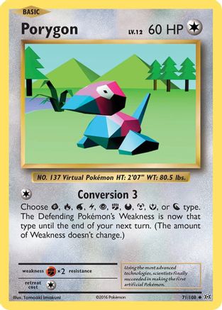 Porygon 071/108 XY Evolutions - Uncommon