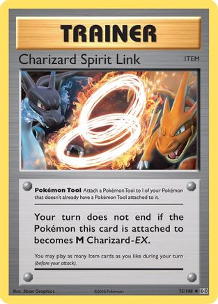 Charizard Spirit Link 075/108 - Reverse Holofoil XY Evolutions - Uncommon
