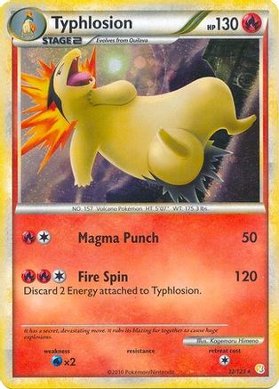 Typhlosion 032/123 - Holofoil Deck Exclusives - Holo Rare