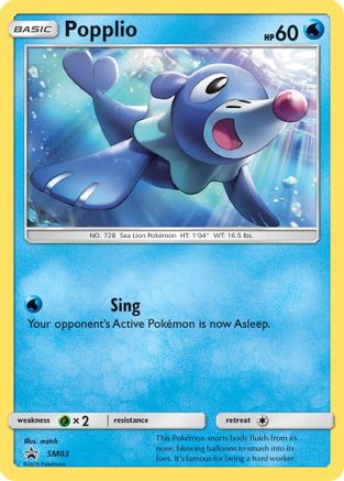 Popplio SM03 - Holofoil SM Promos - Promo