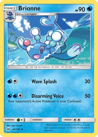 Brionne 040/149 - Reverse Holofoil SM Base Set - Uncommon
