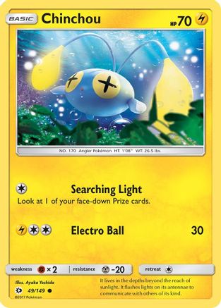 Chinchou 049/149 SM Base Set - Common