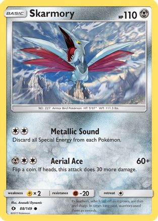 Skarmory 088/149 - Reverse Holofoil SM Base Set - Common