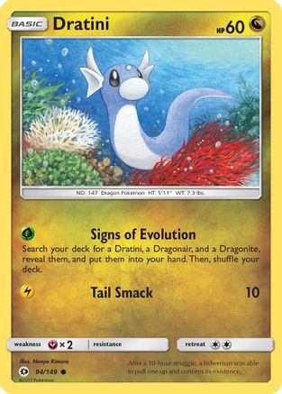 Dratini 094/149 - Reverse Holofoil SM Base Set - Common