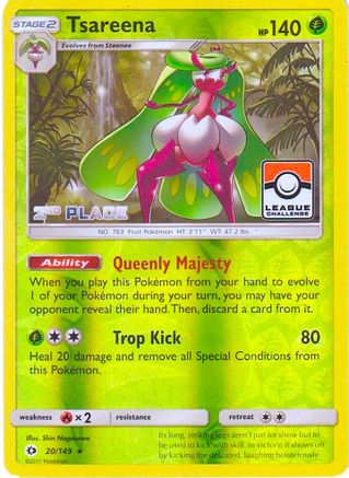 Tsareena 020/149 - Reverse Holofoil League & Championship Cards - Promo