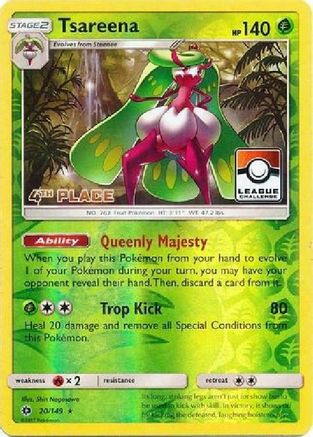 Tsareena 020/149 - Reverse Holofoil League & Championship Cards - Promo