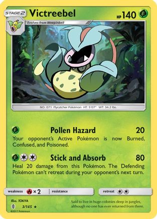 Victreebel 003/145 SM Guardians Rising - Rare