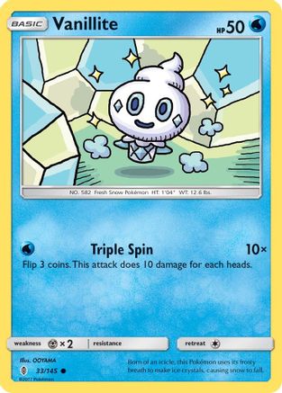 Vanillite 033/145 SM Guardians Rising - Common