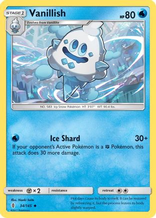 Vanillish 034 SM Guardians Rising - Uncommon