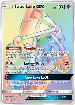 Tapu Lele GX (Secret) 155 - Holofoil SM Guardians Rising - Secret Rare