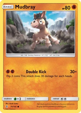 Mudbray 075 - Reverse Holofoil SM Guardians Rising - Common