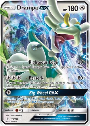 Drampa GX 115/145 - Holofoil SM Guardians Rising - Ultra Rare