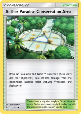 Aether Paradise Conservation Area 116/145 SM Guardians Rising - Uncommon
